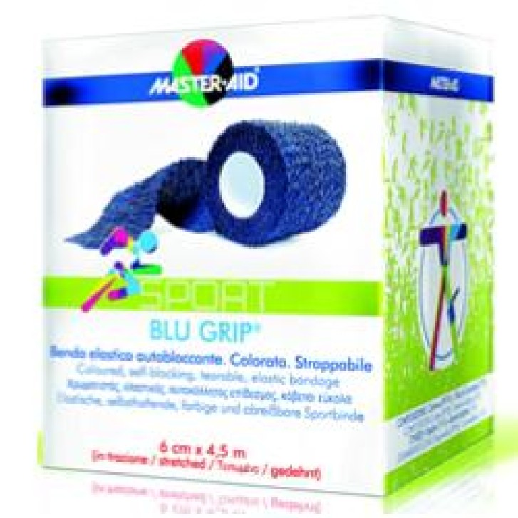 Master-Aid Sport Blu Grip Benda cm 4 x 4,5 m 1 Pezzo