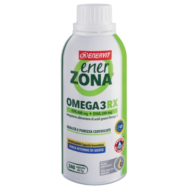 Enerzona Omega 3RX 240 Capsule - Integratore di Acidi Grassi