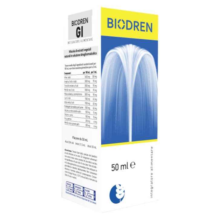 Biodren GI Gocce 50 ml - Integratore Alimentare Benessere Intestinale