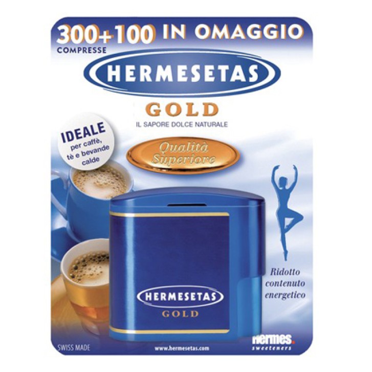 Hermesetas Gold Edulcolante da Tavola 300 + 100 Compresse