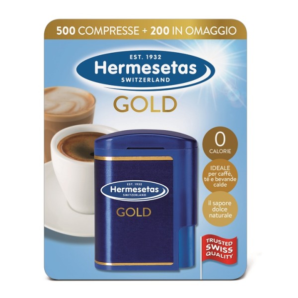 Hermesetas Gold Edulcolante da Tavola 500 + 200 Compresse