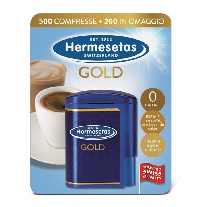 Hermesetas Gold Edulcolante da Tavola 500 + 200 Compresse