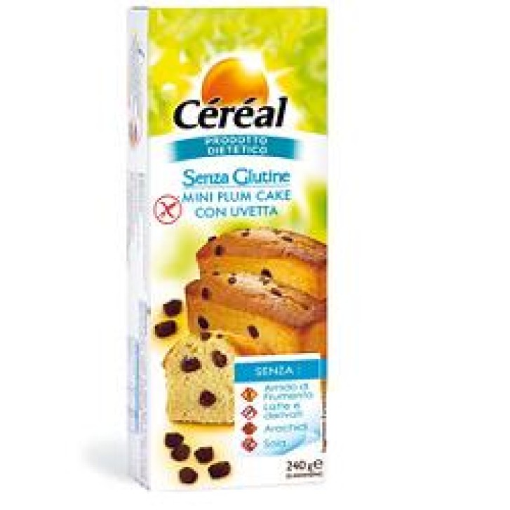Cereal Plum Cake Uvetta Senza Glutine 240 grammi