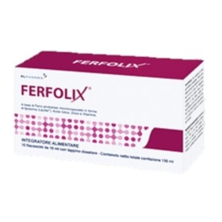 Ferfolix 10 Flaconcini 10 ml - Integratore Alimentare di Acido Folico