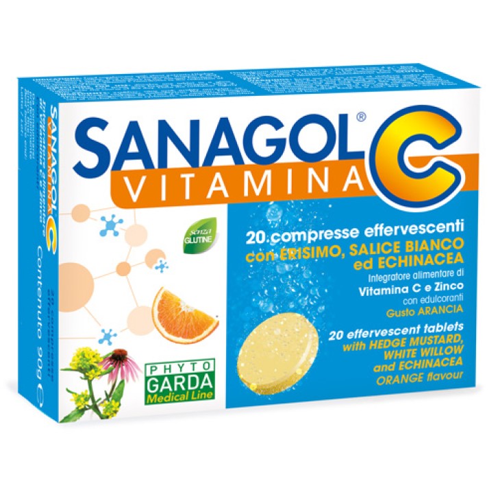 Sanagol C 20 Compresse Effervescenti - Integratore Vitamina C