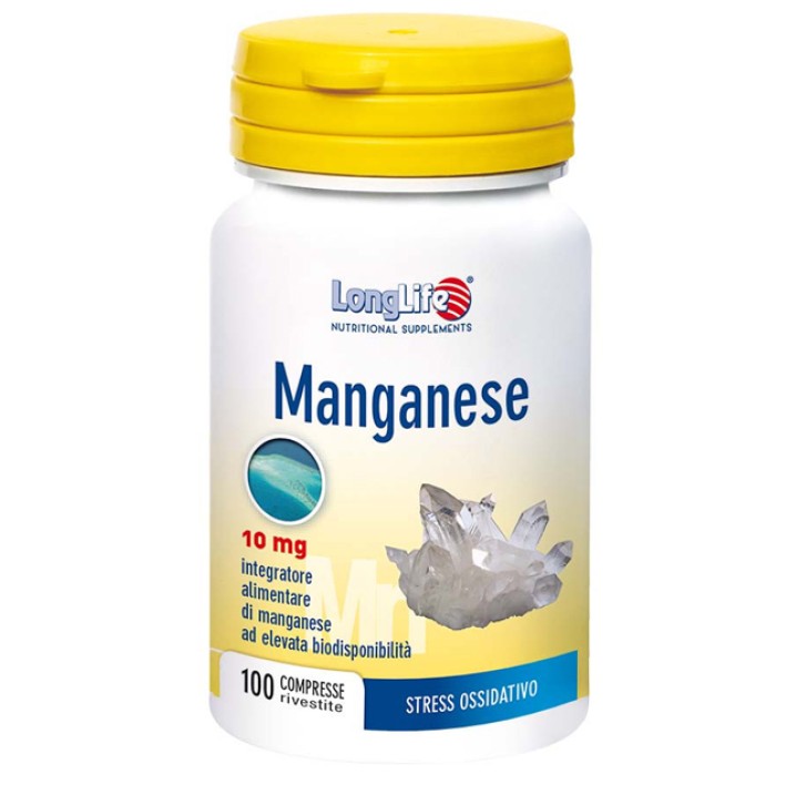 Longlife Manganese 100 Compresse - Integratore Antiossidante