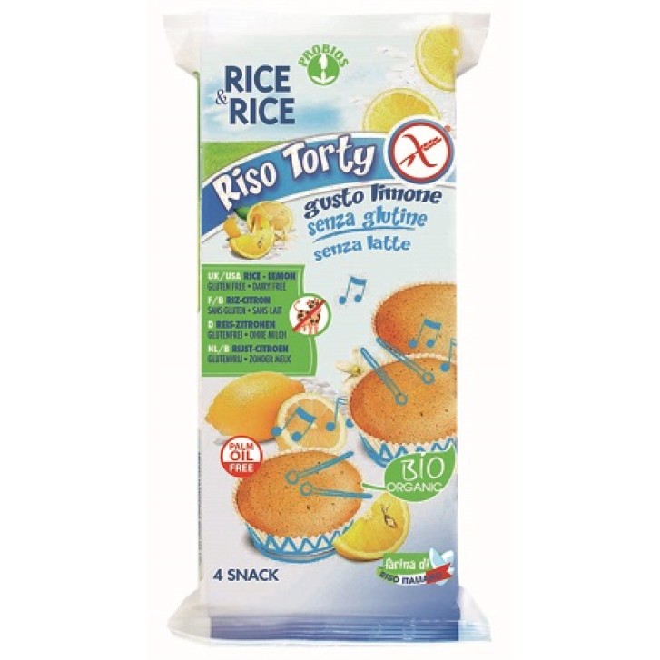 Rice&Rice Riso Torty Limone 4 x 45 grammi