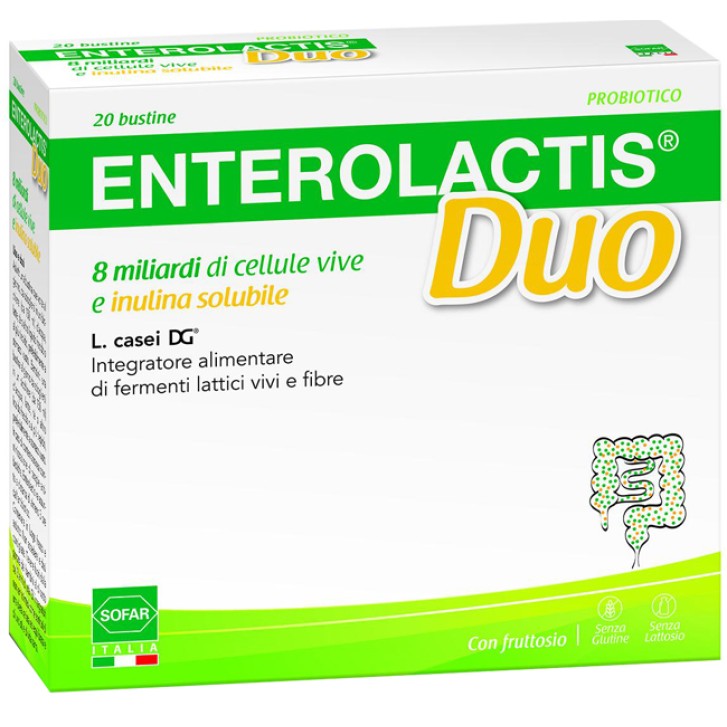 Enterolactis Duo 20 Bustine - Integratore Fermenti Lattici