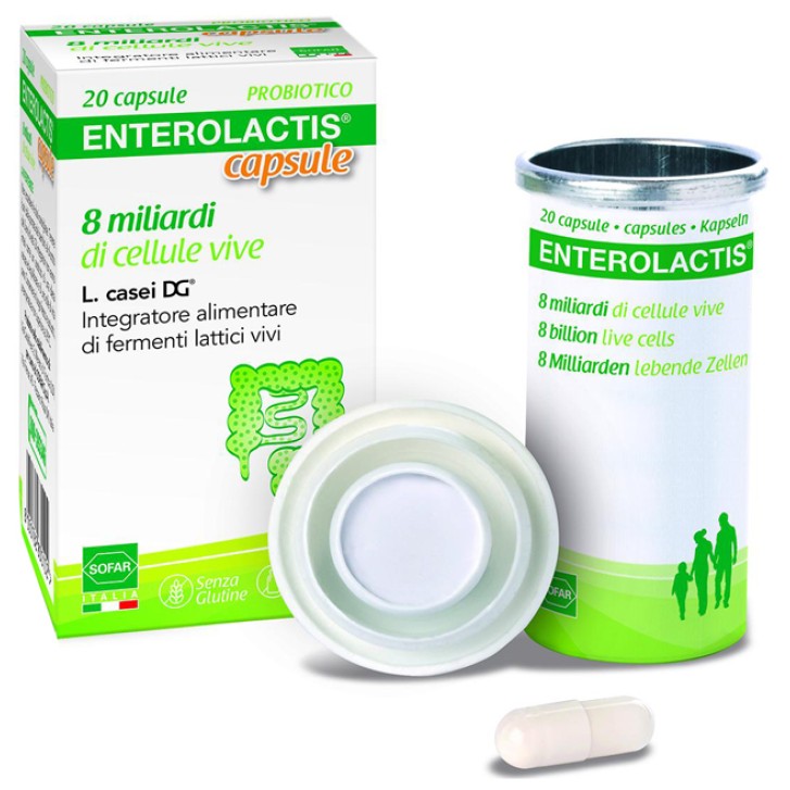 Enterolactis 20 Capsule - Integratore Fermenti Lattici Vivi