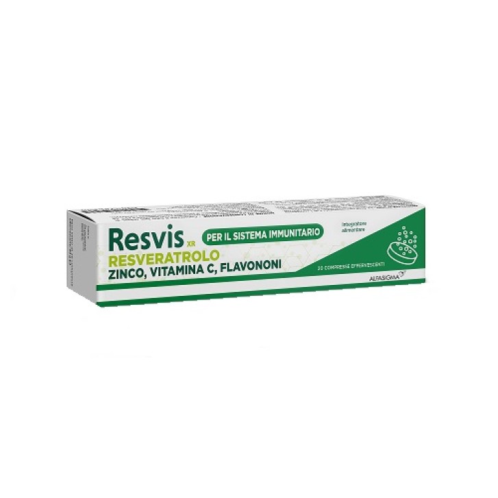 Resvis XR 20 Compresse Effervescenti - Integratore Antiossidante e Difese Immunitarie