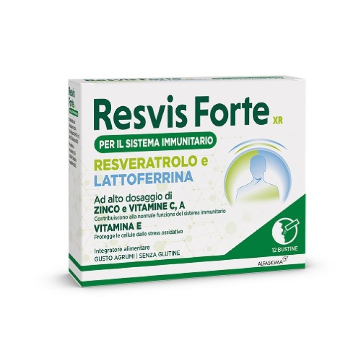 Resvis Forte XR 12 Bustine - Integratore Antiossidante e Difese Immunitarie