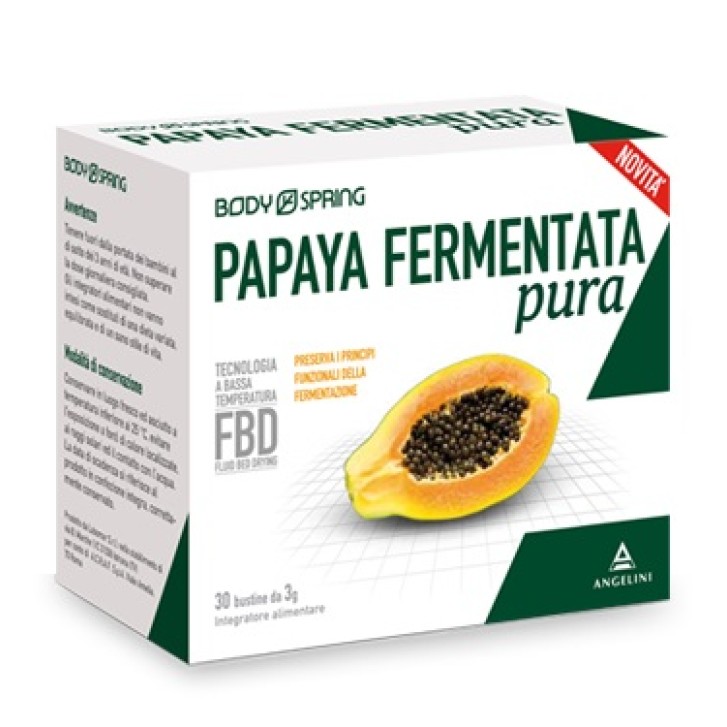 Body Spring Papaya Fermentata 30 Buste - Integratore Difese Immunitarie