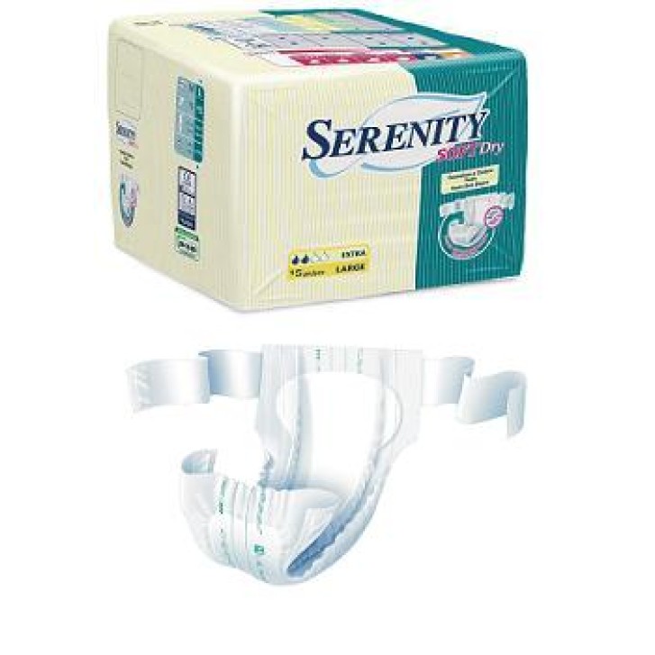 Serenity Veste Pannolone Per Incontinenza Formato Super Taglia Medium 15 Pezzi