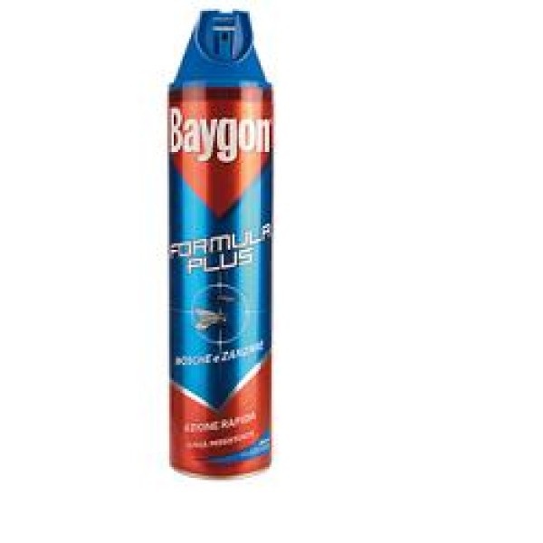 Baygon Mosche e Zanzare Plus Spray Insetticida 400 ml