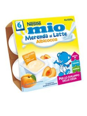 Nestle' Mio Merenda Albicocca 4 x 100 grammi