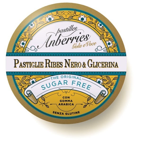 Anberries Pastiglie Ribes-Glicerina 60 grammi