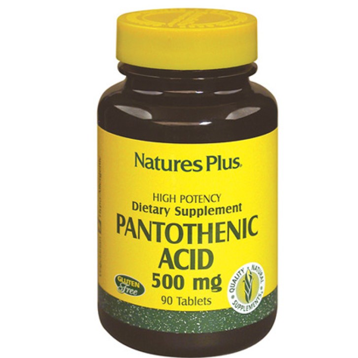 Nature's Plus Acido Pantotenico 90 Tavolette - Integratore Alimentare