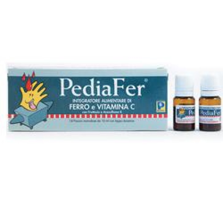 Pediafer 14 Fiale - Integratore di Ferro Gluconato e Vitamina C