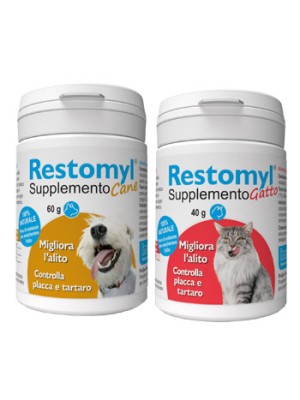 Restomyl Supplemento 40 grammi - Integratore Veterinario Alitosi Cane e Gatto