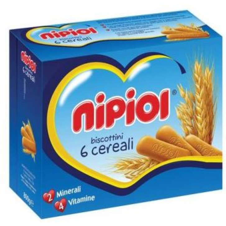 Nipiol Biscotto 6 Cereali 800 grammi