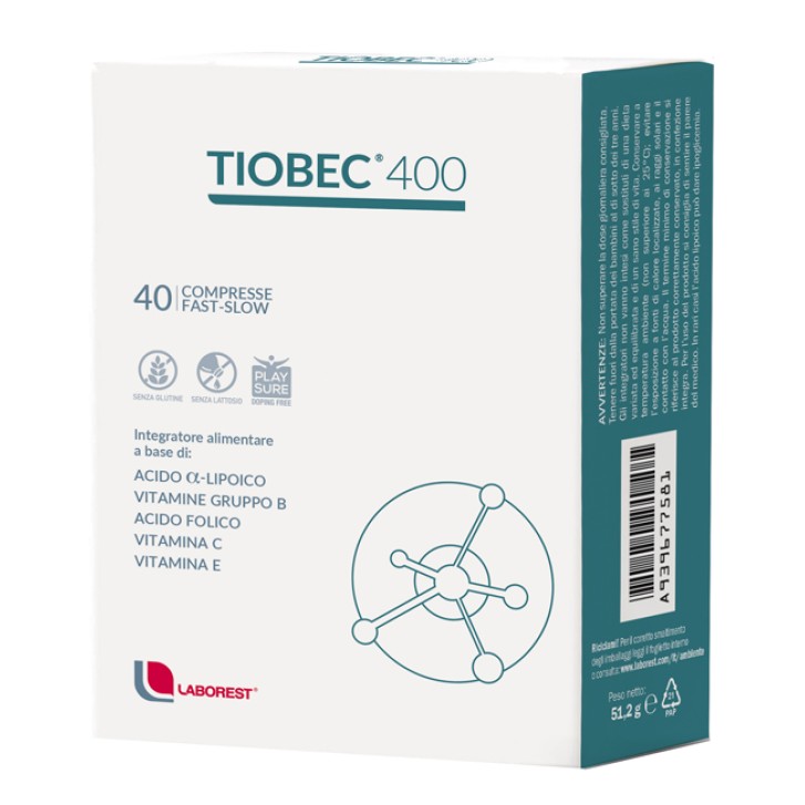 Tiobec 400 40 Compresse - Integratore Metabolismo Energetico