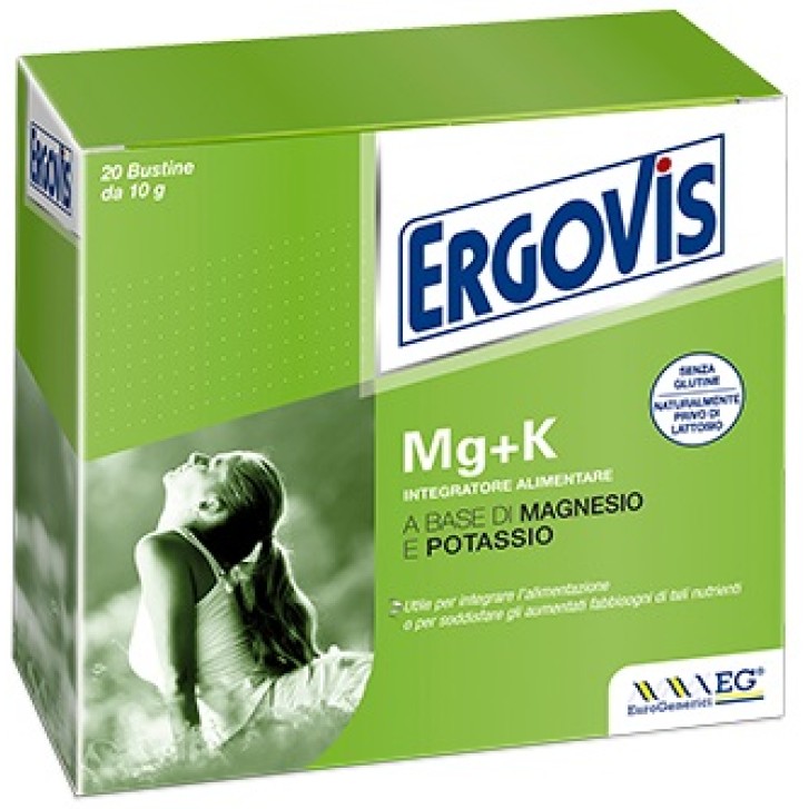 Ergovis Mg+K 20 Bustine - Integratore Alimentare