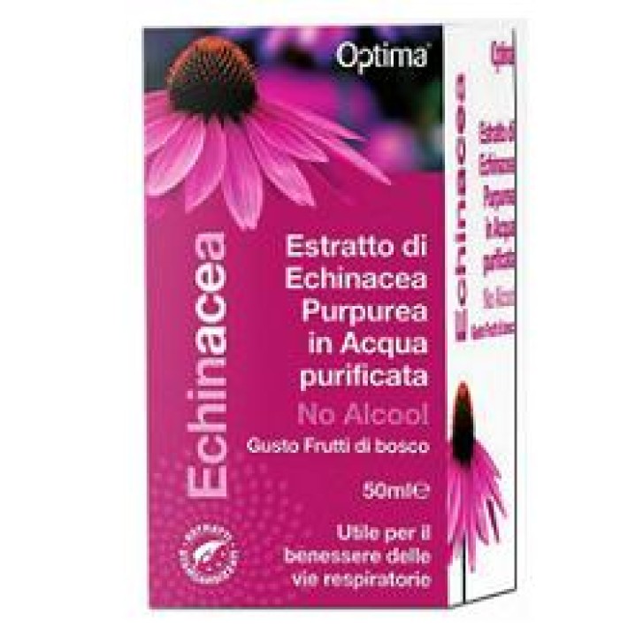 Optima Echinacea Estratto No Alcool 50 ml - Integratore Difrese Naturali