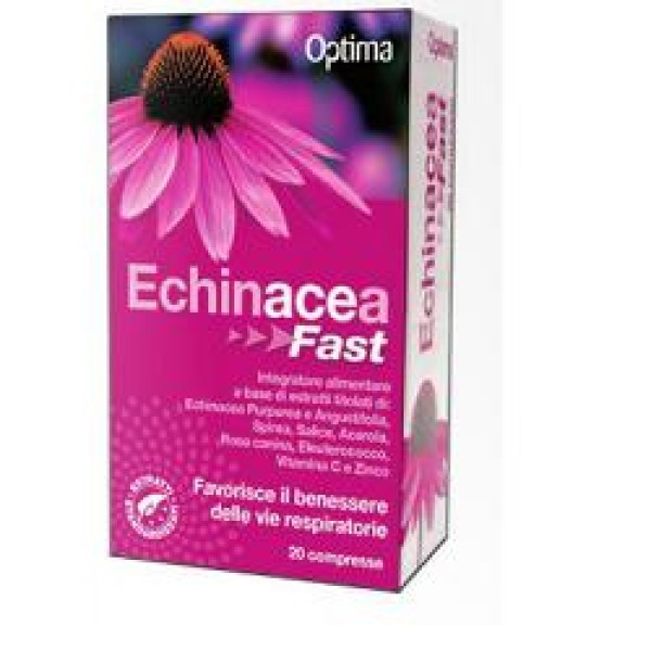 Optima Echinacea Fast 20 Compresse - Integratore Benessere Vie Respiratorie