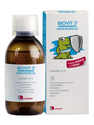 Biovit 3 Immunoplus Sciroppo 125 ml - Integratore Difese Immunitarie Bambini
