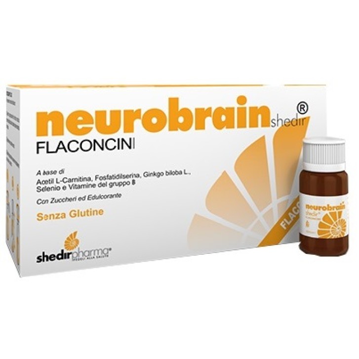 Neurobrain 10 Flaconcini - Integratore Stimolante Memoria