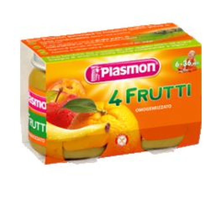 Plasmon Omogeneizzato 4 Frutti 6 x 104 grammi