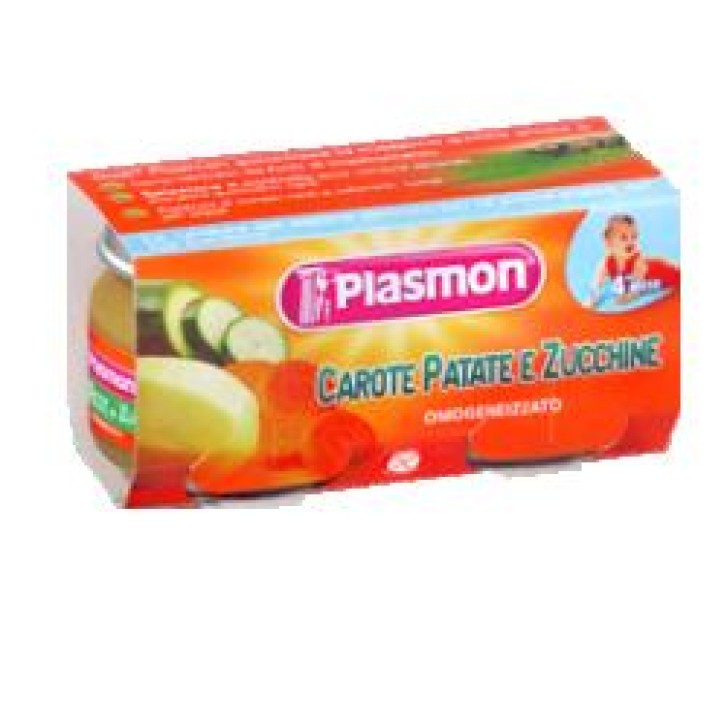 Plasmon Omogeneizzato Carota Patata e Zucchina 2 x 80 grammi