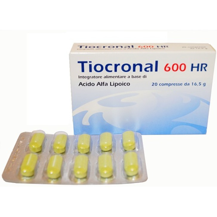 Tiocronal 600 HR 20 Compresse - Integratore Antiossidante