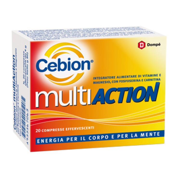 Cebion Multiaction 20 Compresse Effervescenti - Integratore Vitaminico