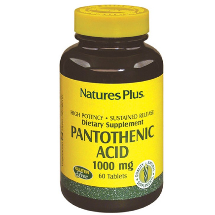 Nature's Plus Acido Pantotenico 60 Tavolette - Integratore Alimentare