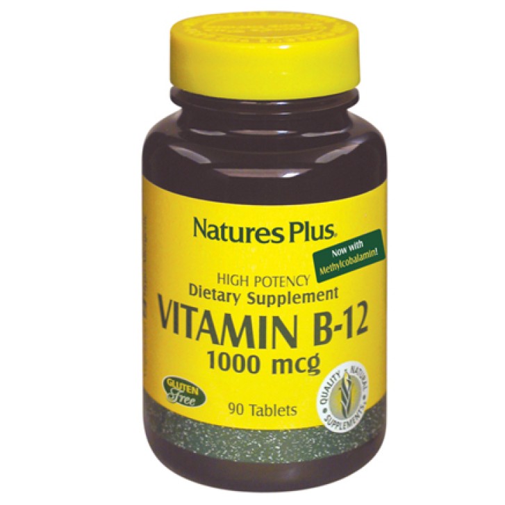 Nature's Plus Vitamina B12  90 Tavolette - Integratore Alimentare