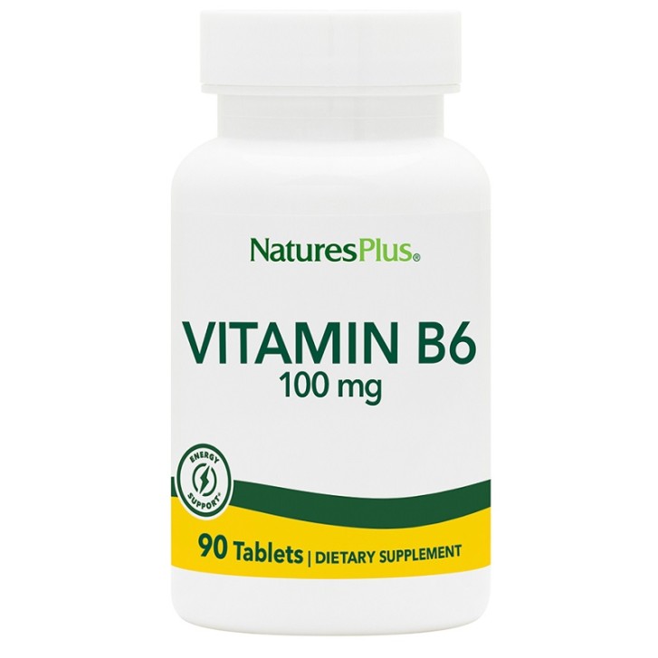 Nature's Plus Vitamina B6  90 Tavolette - Integratore di Piridossina