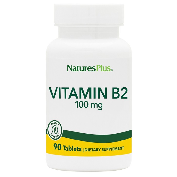 Nature's Plus Vitamina B2 Riboflavina 90 Tavolette - Integratore Alimentare