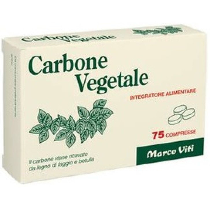 Carbone Vegetale Viti 75 Compresse - Integratore Alimentare