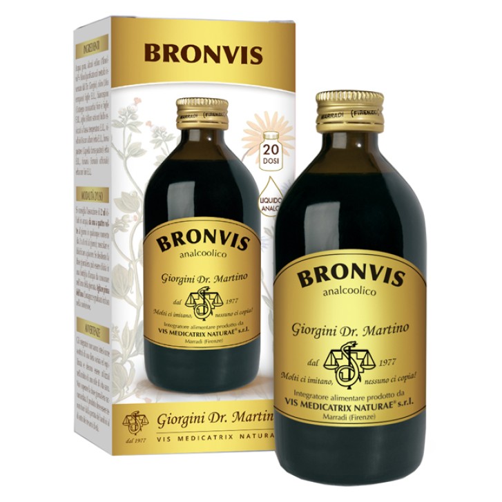 Bronvis Liquido Analcolico 200 ml Dr. Giorgini - Integratore Benessere Naso e Gola