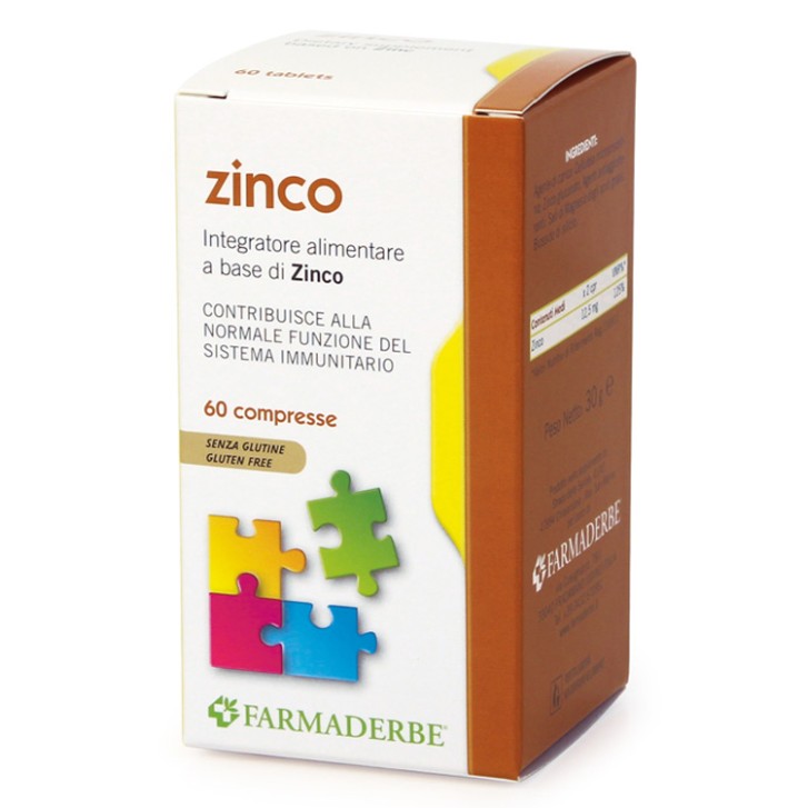 Farmaderbe Zinco 60 Compresse - Integratore Alimentare