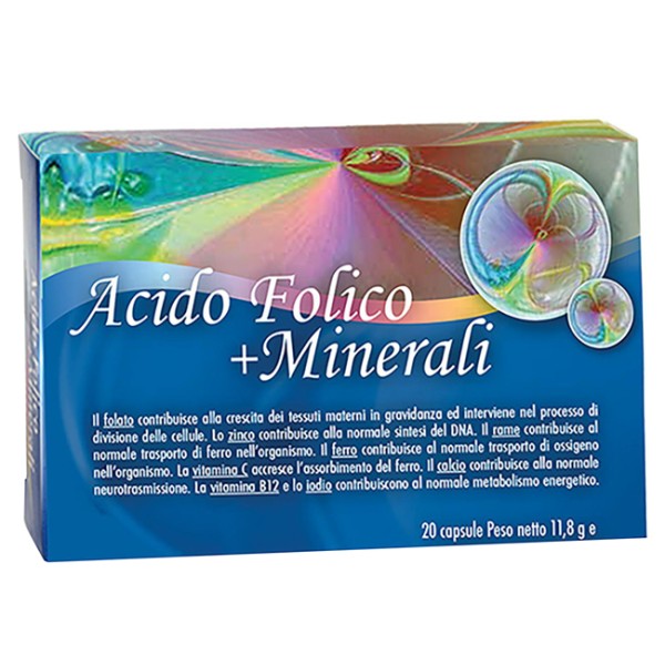Acido Folico + Minerali 20 Capsule - Integratore Alimentare