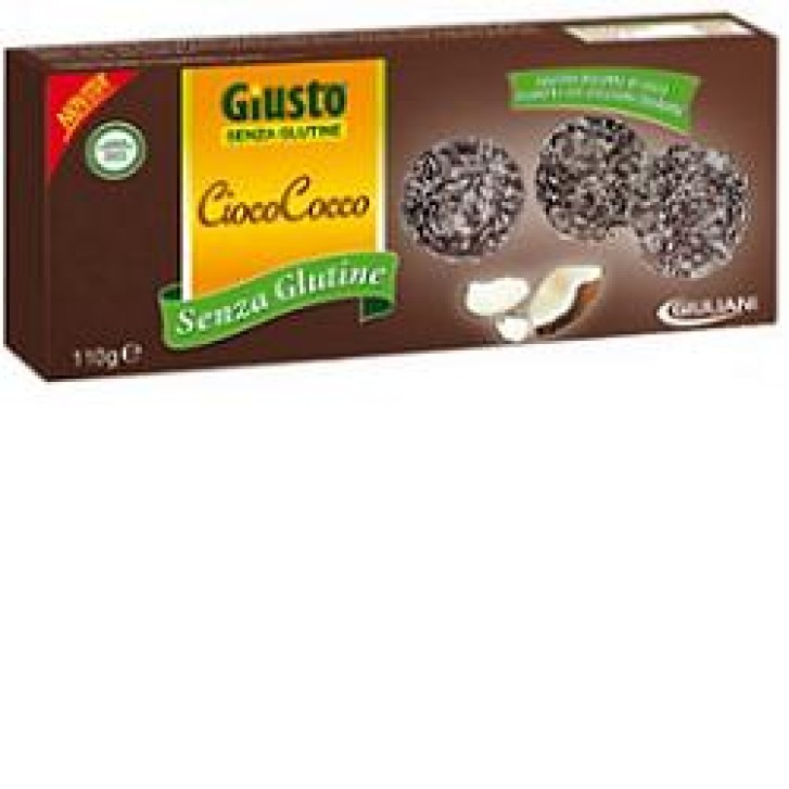 Giusto Senza Glutine CiocoCocco Biscotti al Coccco Gluten Free 110 grammi