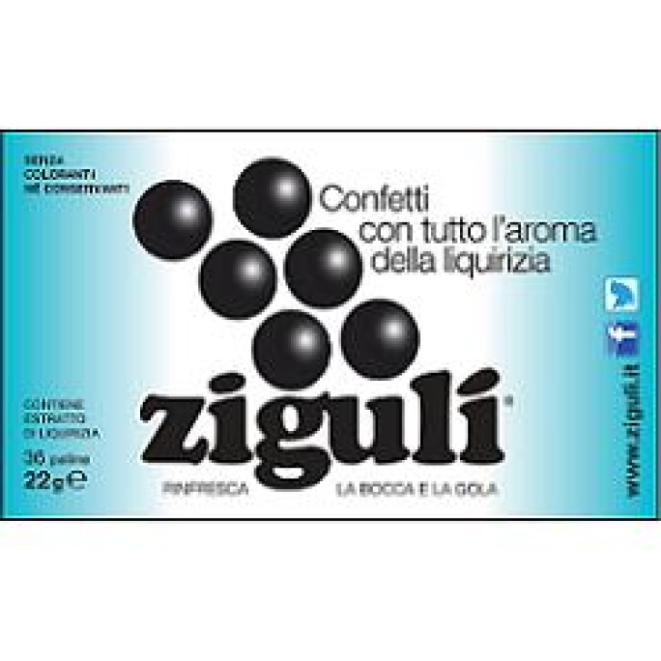 Ziguli' Liquirizia 36 confetti - Integratore Alimentare