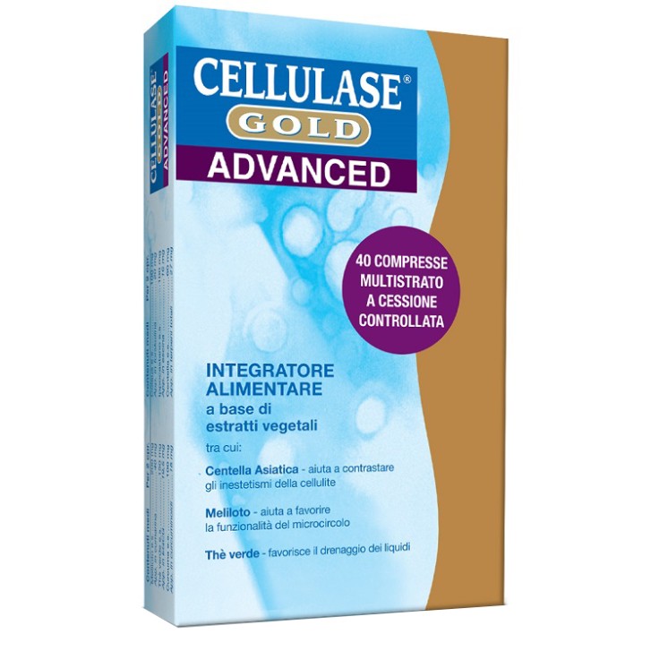 Cellulase Gold Advanced 40 Compresse - Integratore Anticellulite