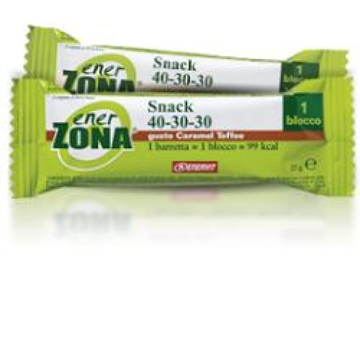 Enerzona Snack Barretta Energetica Caramel Toffee 25 grammi