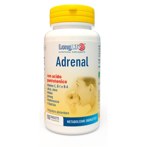 Longlife Adrenal 100 Tavolette - Integratore Vitamine e Minerali