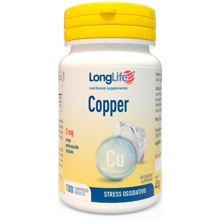 Longlife Copper 100 Compresse - Integratore Rame