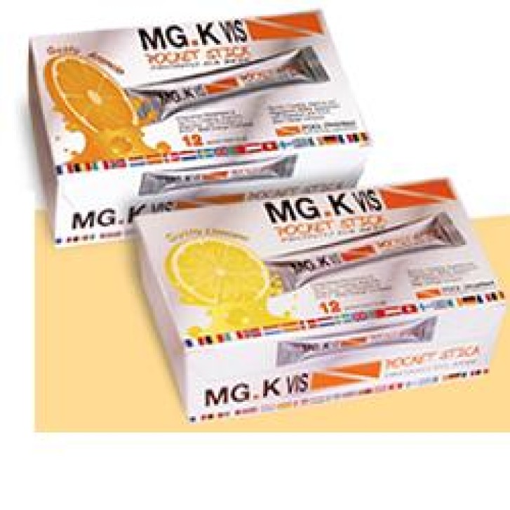 MG K Vis Pocket Stick Limone 12 Bustine - Integratore Alimentare
