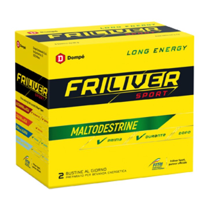 Friliver Sport Long Energy Maltodestrine con Vitamine 8 Bustine - Integratore Alimentare
